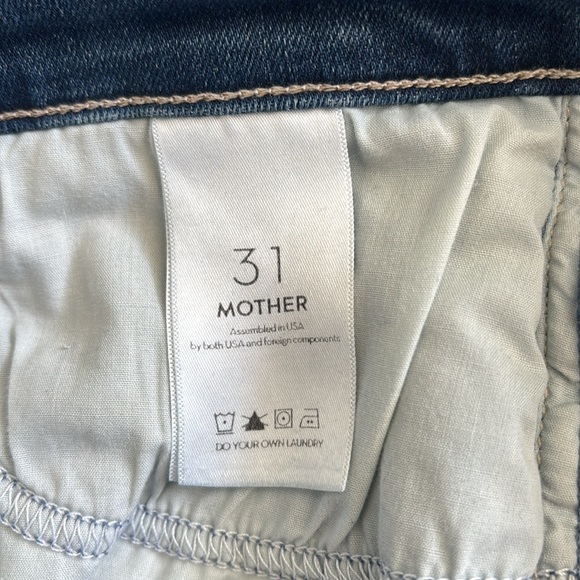 MOTHER The Swooner Roller Crop Fray Sz 31 - Picture 9 of 11